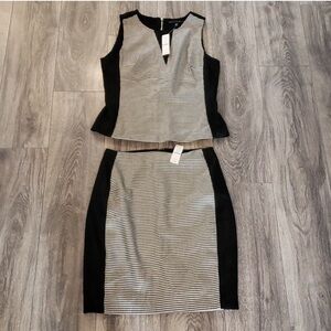 White House Black Market Top and Skirt Set
